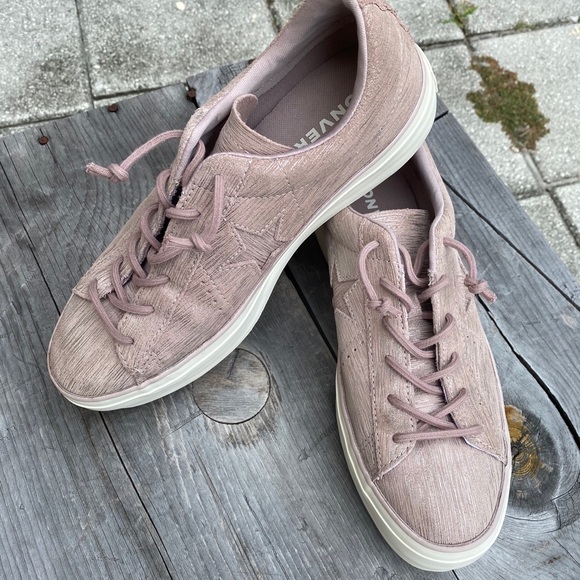 Converse one star pink metallic leather platforms - Picture 3 of 16